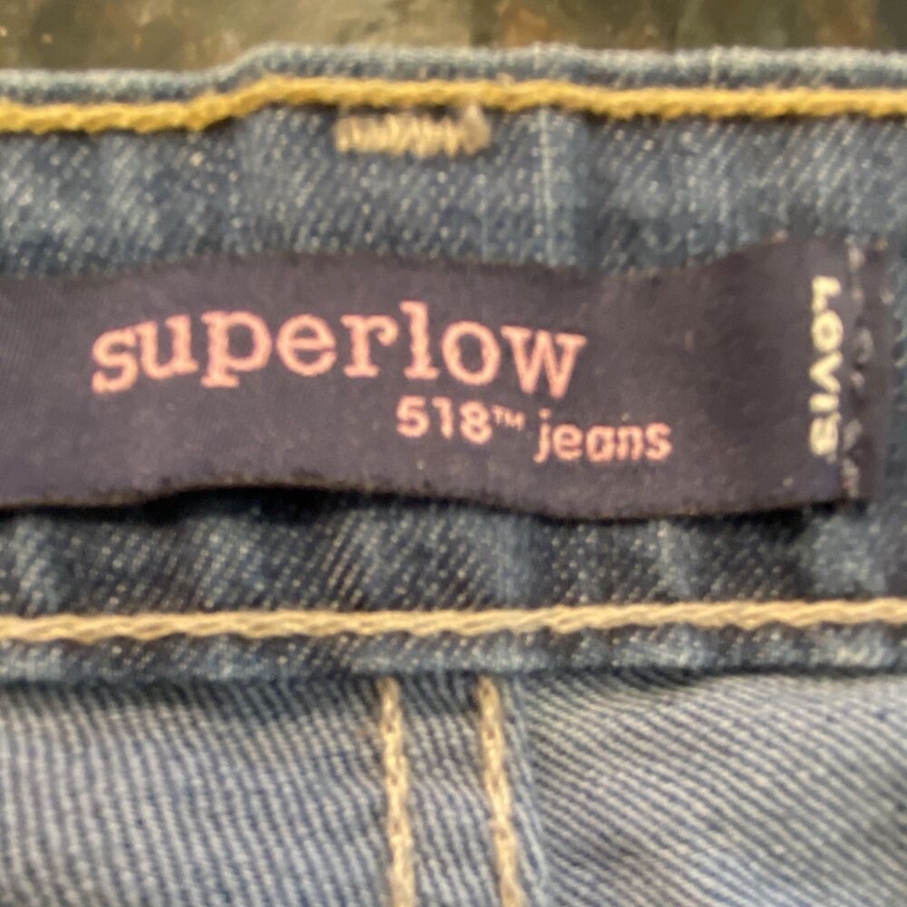 Vtg Levi's 518 Bootcut 31x29 SuperLow Classic USA Low Cut Western Women NEW - Picture 2 of 8